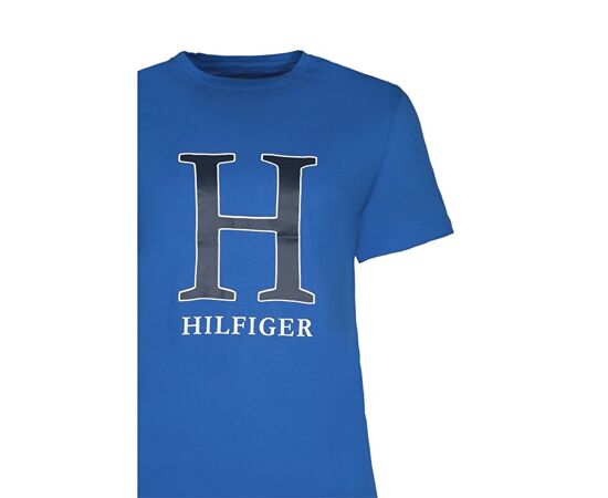 טישרט TOMMY HILFIGER הדפס H כחול רויאל, Color: כחול, בחר מידה: M, 3 image